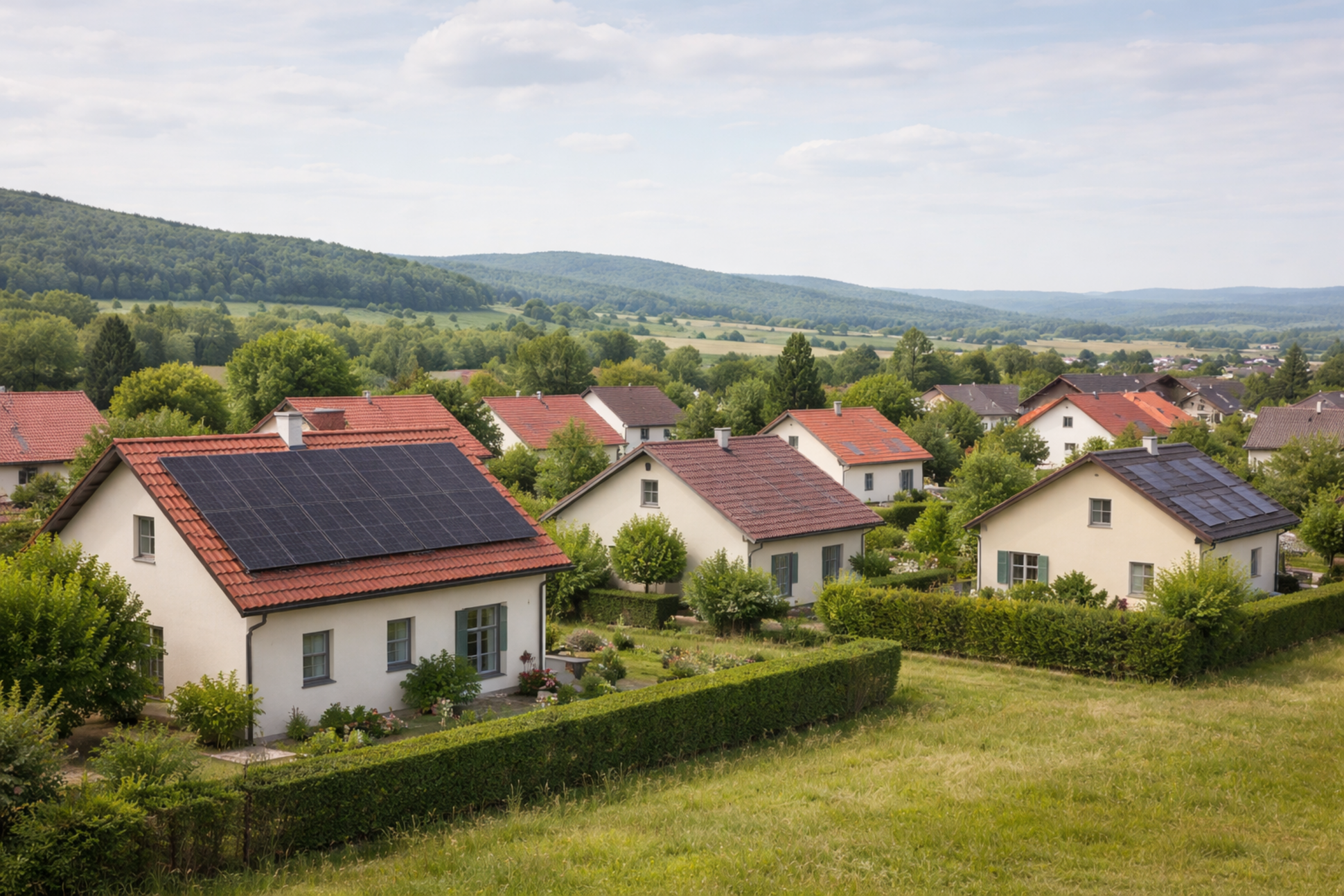 Idyllische Vorstadt bei Eisenach