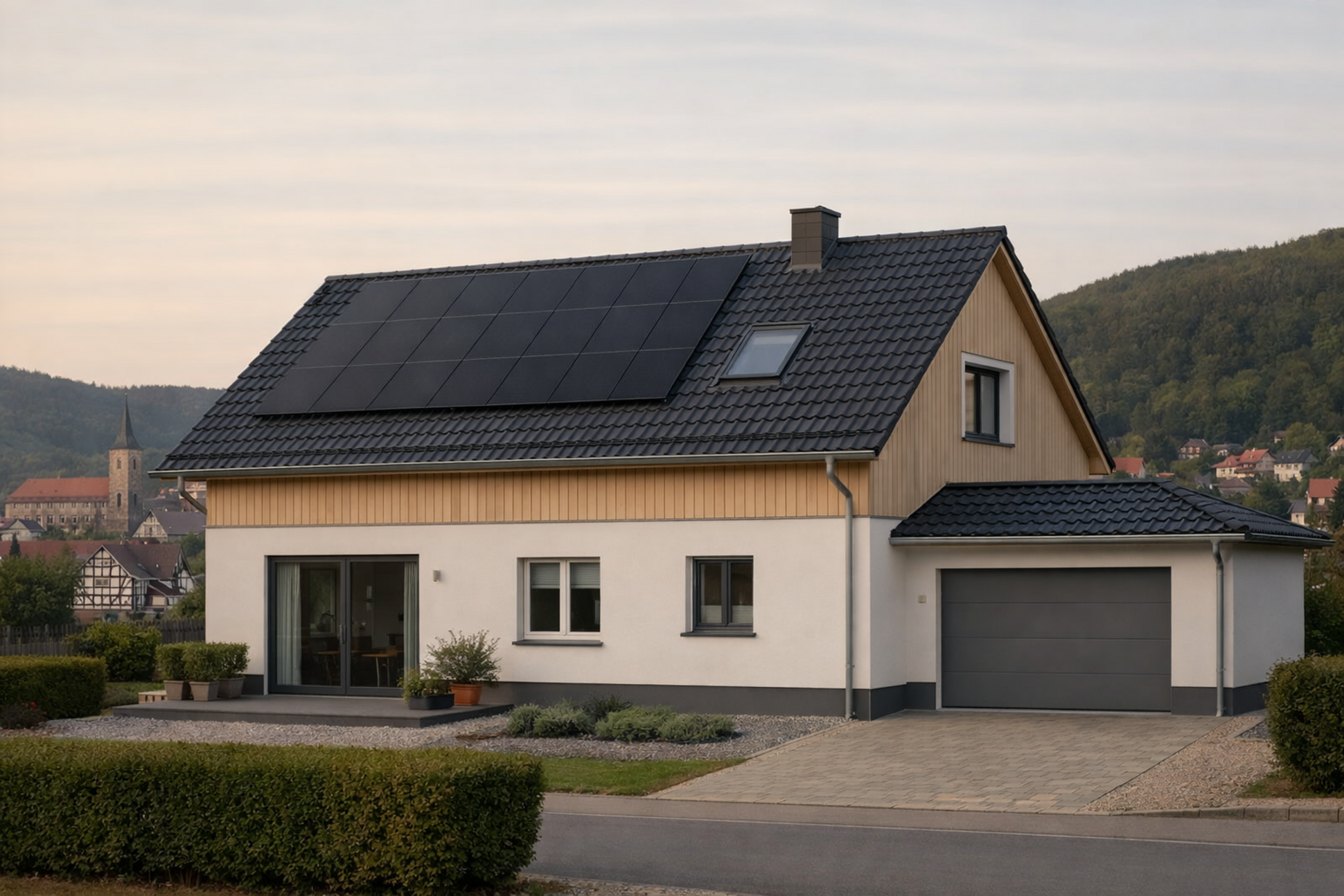 Haus mit Solaranlage in Schmalkalden