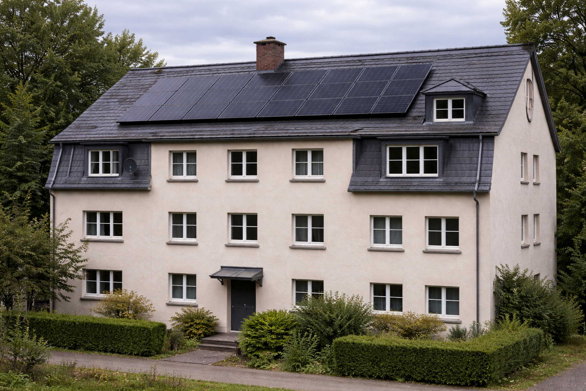 Solaranlage auf einem Gebäude in Chemnitz
