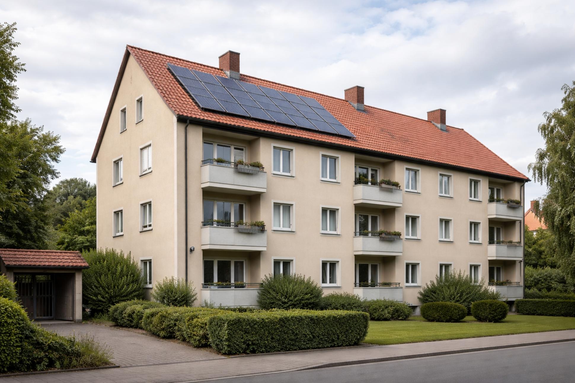 Modernes Wohnen mit Solarenergie