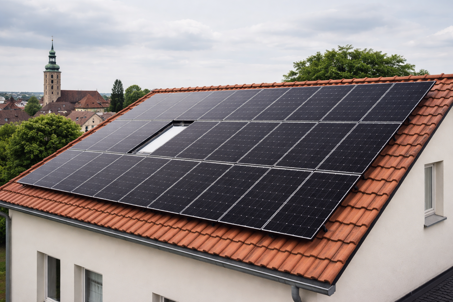 Solaranlage auf Wohnhaus in Köthen