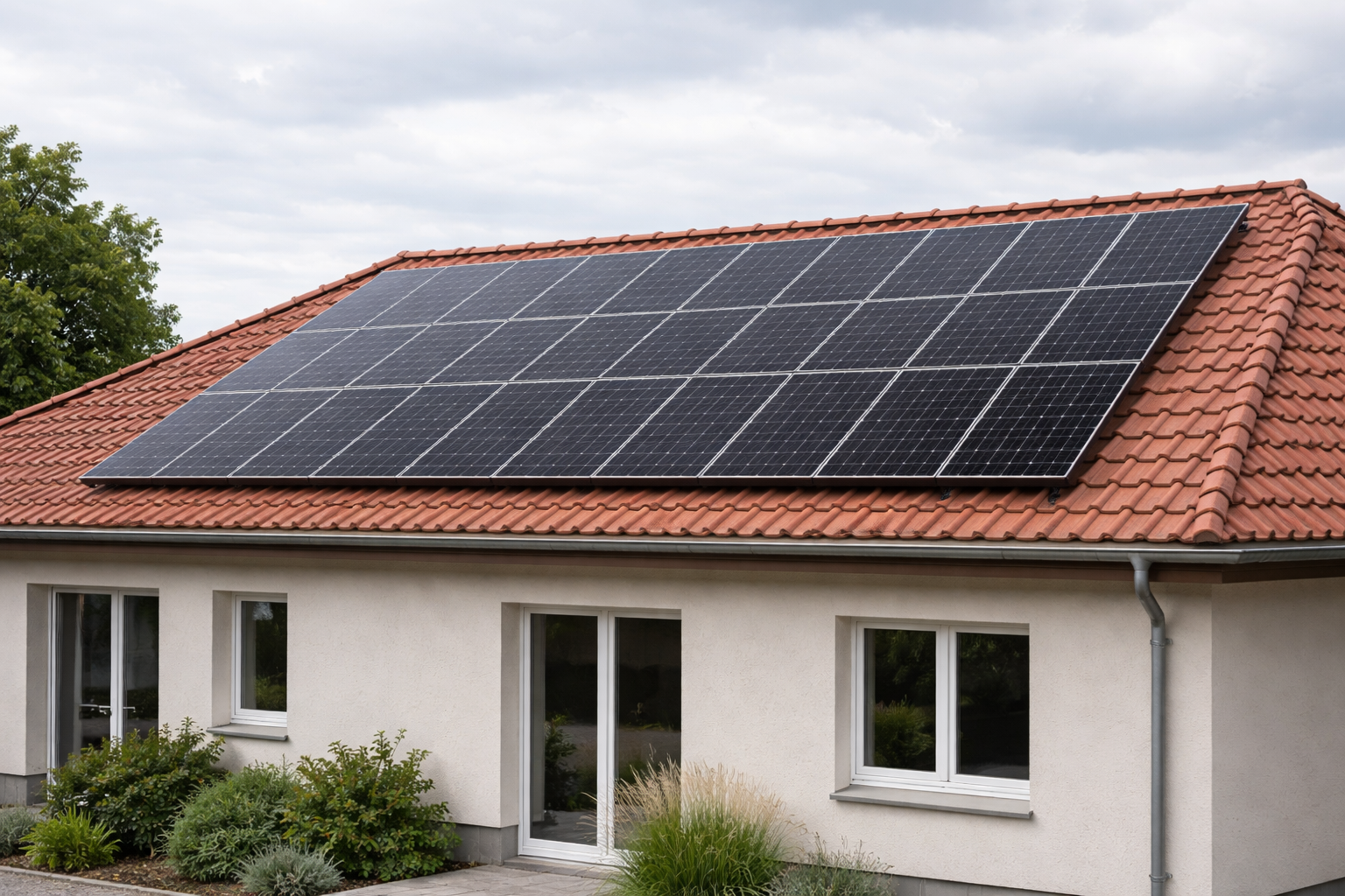 Haus mit Solaranlage in Merseburg