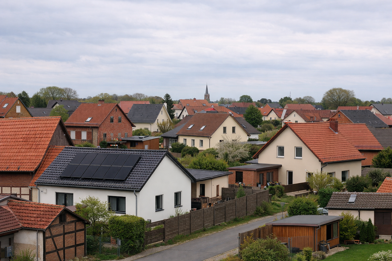 Typisches Wohnviertel in Salzwedel