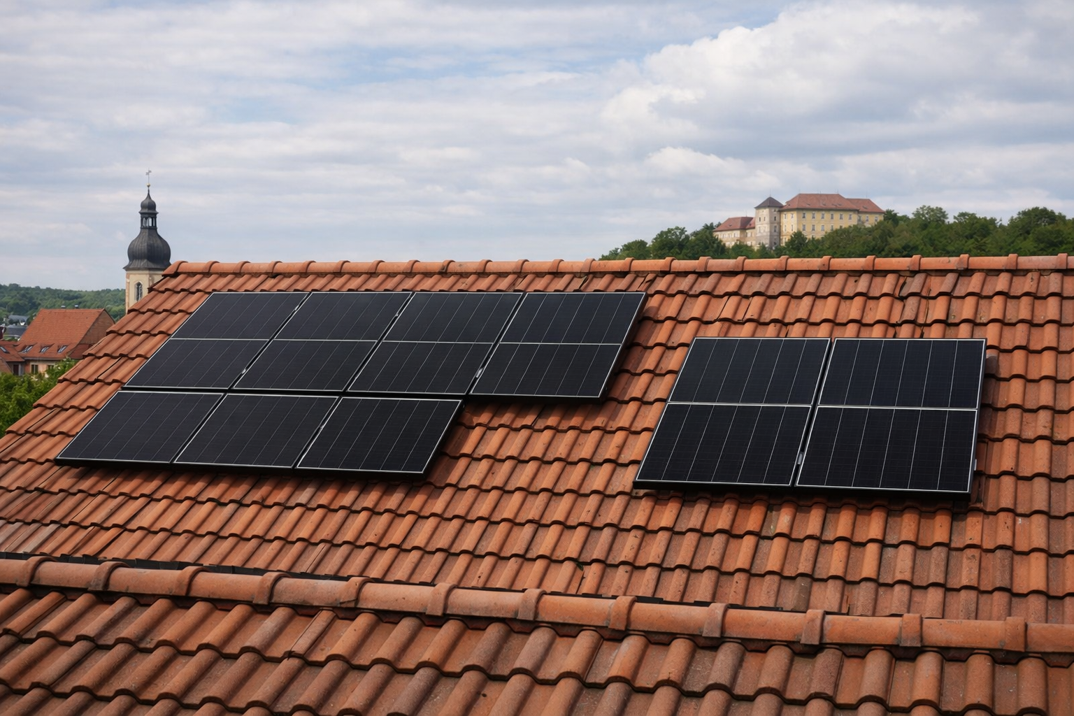 Rooftop mit Solaranlage Weißenfels