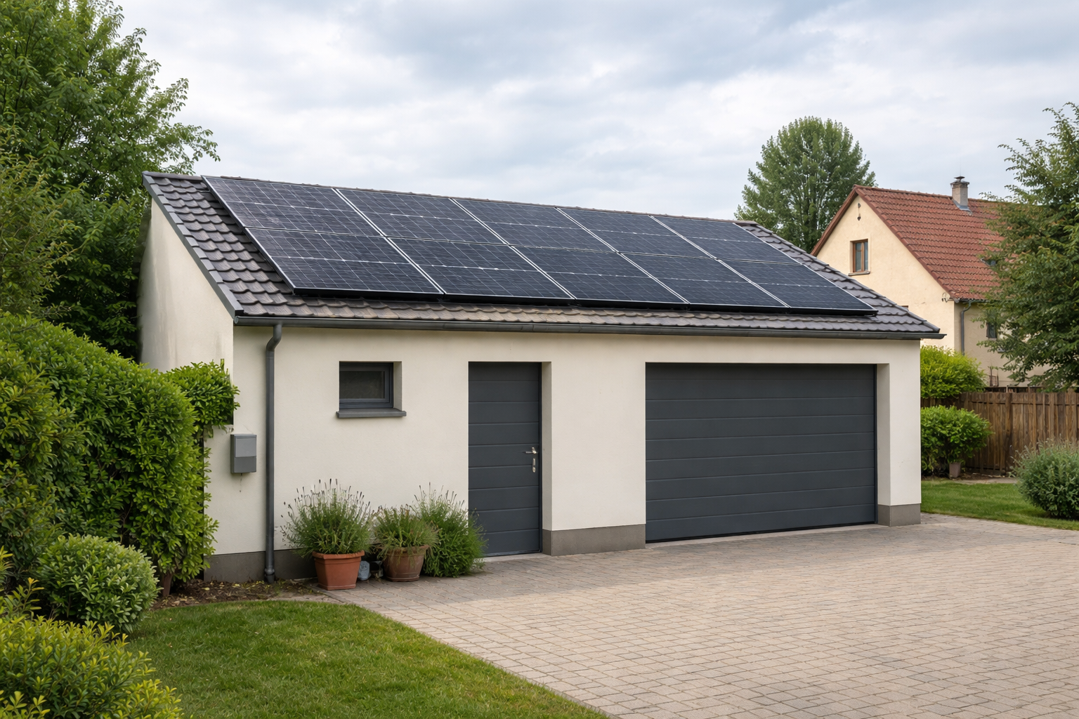 Garage mit Solaranlage in Zeitz