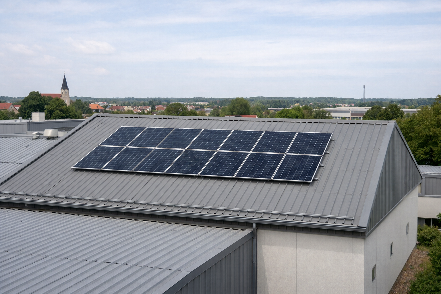 Solaranlage auf Dach in Eilenburg
