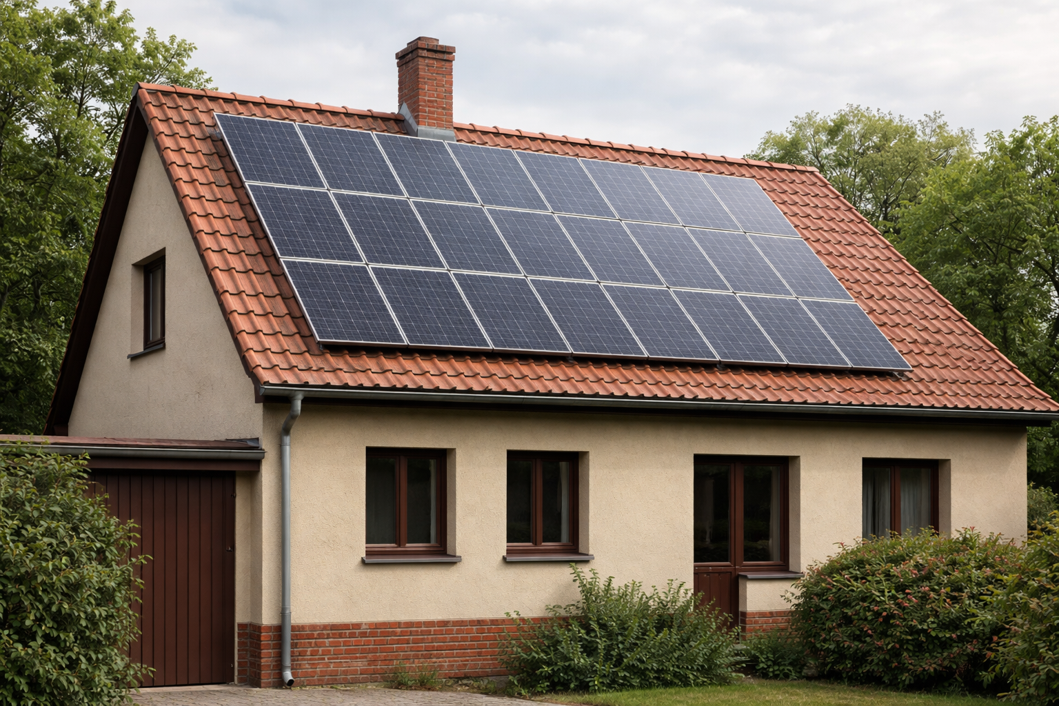 Solaranlage auf einem Dach in Eilenburg