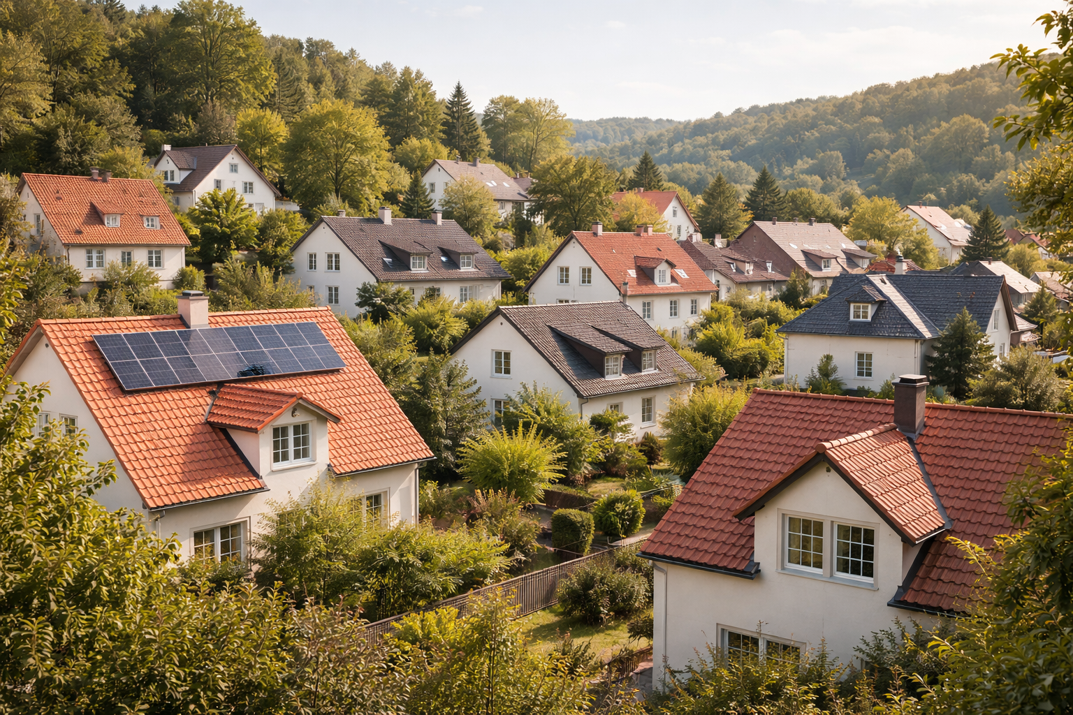 Häuser im Grünen von Meißen