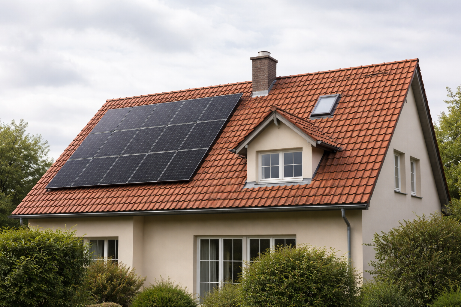 Solaranlage auf Hausdach