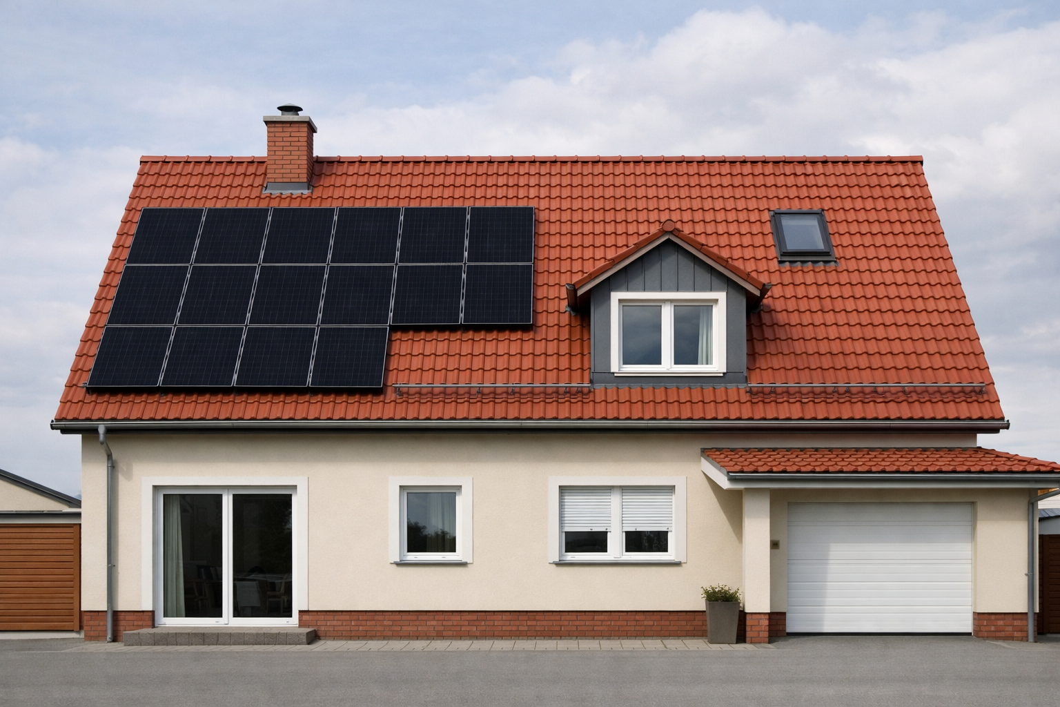 Tradition trifft Technik: Haus mit Solaranlage