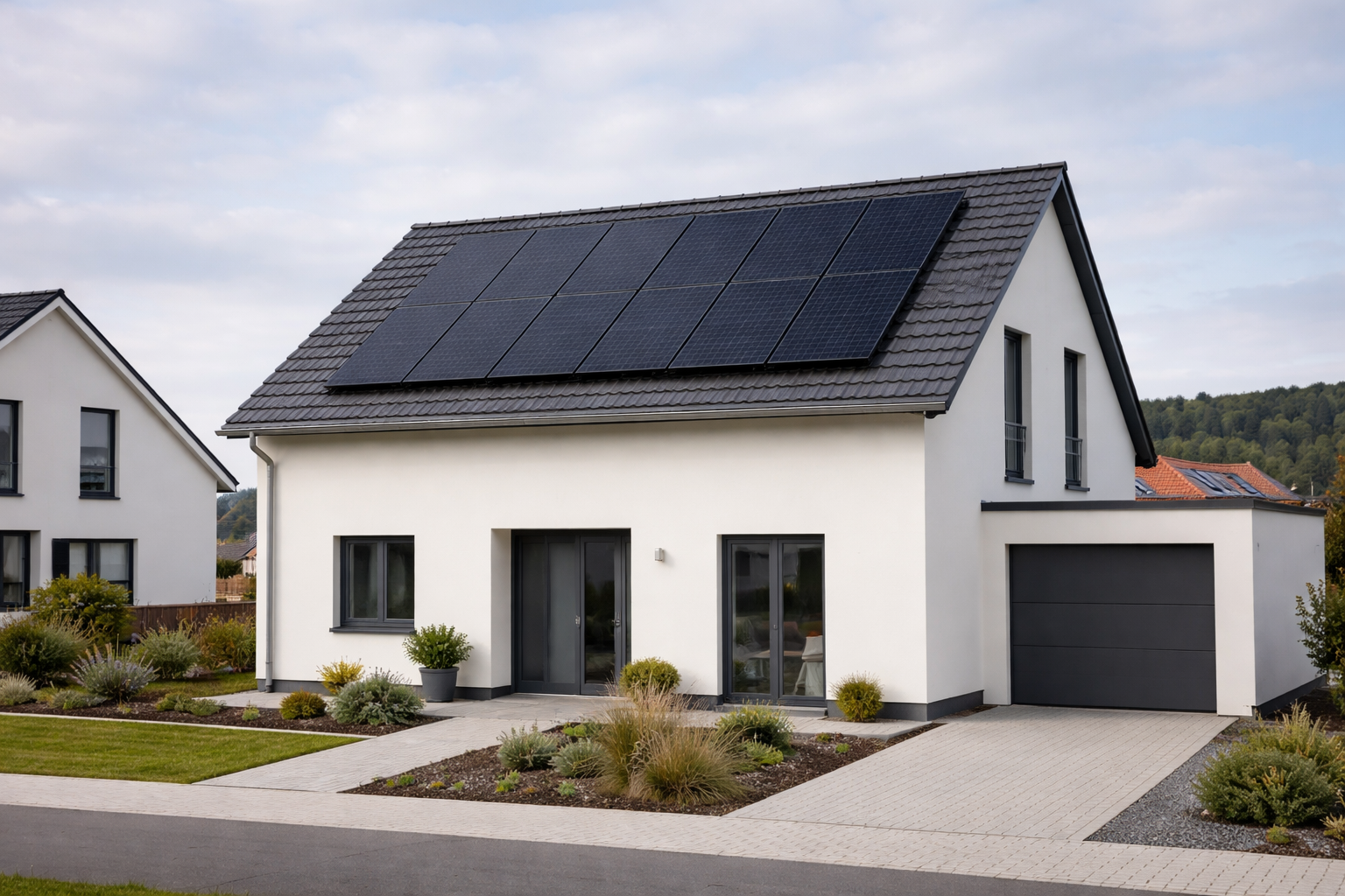 Moderne Villa mit Solarpanels in Suhl